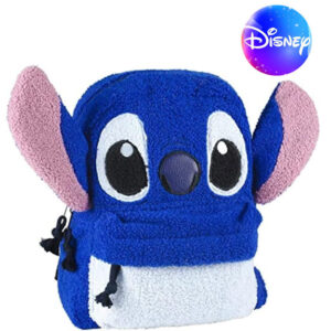 Mochila Casual Moda Stitch Flocked Disney